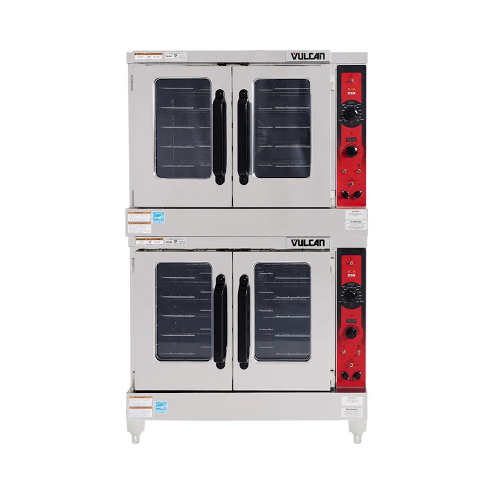 Vulcan VC55GD Gas Double Deck Convection Oven Solid State Controls 100,000 BTU
