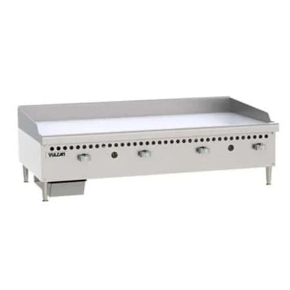 Vulcan VCRG48-M Natural Gas 48" Countertop Griddle with Manual Controls - 100,000 BTU