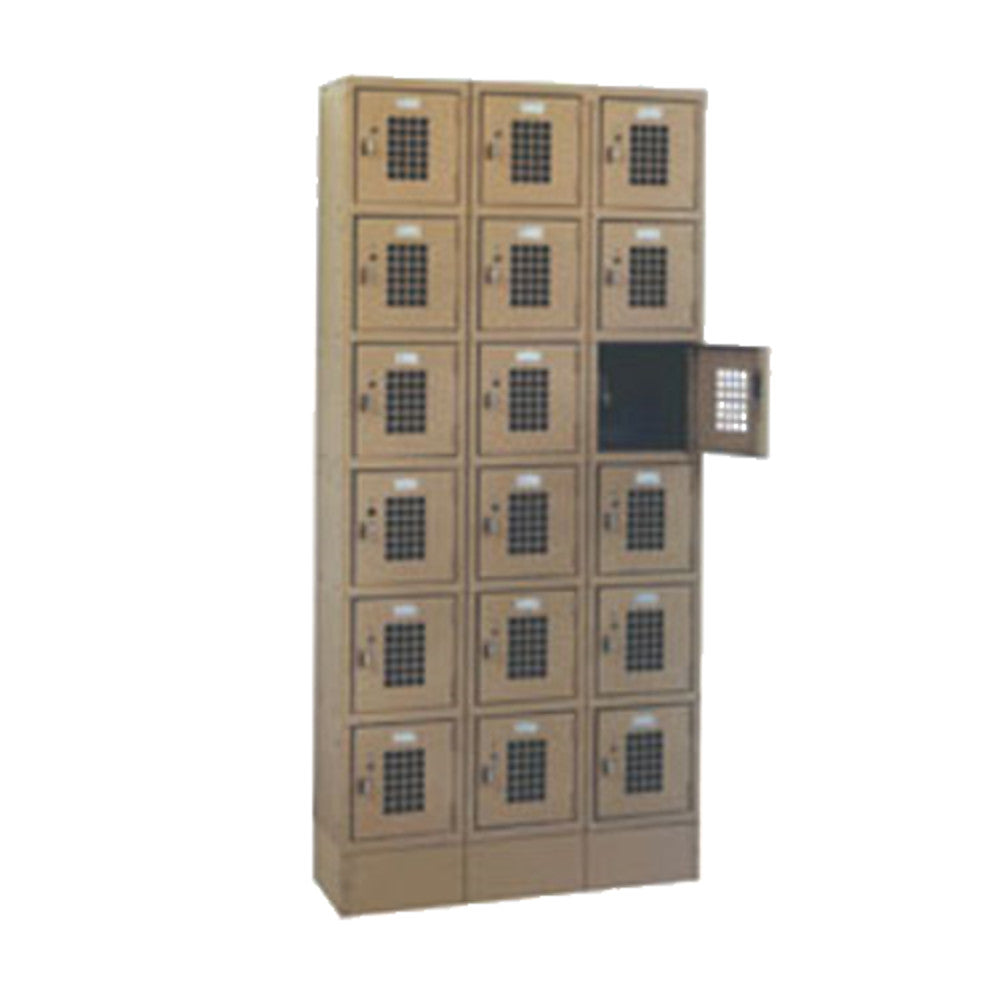 Winholt WL-618 Floor Mounted 6-Tier Lockers / 3 Columns