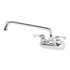 Krowne Metal 10-410L Splash Mount Commercial Faucet with 10" Swing Spout