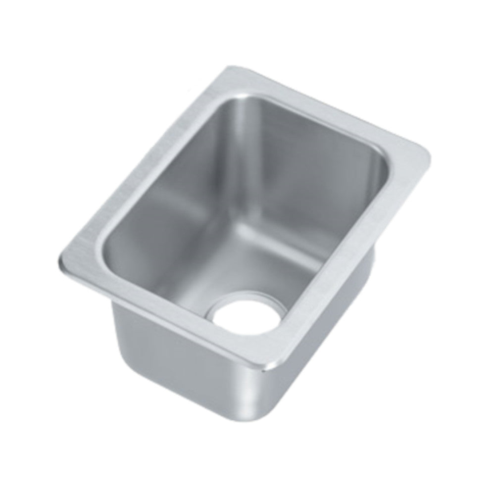 Vollrath 101-1-1 Single Compartment Drop-In Sink 10"W x 14" Front-to-Back x 10" Deep Compartment