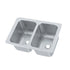 Vollrath 102-1-2 Two Compartment Drop-In Sink 10"W x 14" Front-to-Back x 10" Deep Compartment Self-Rimming Sink