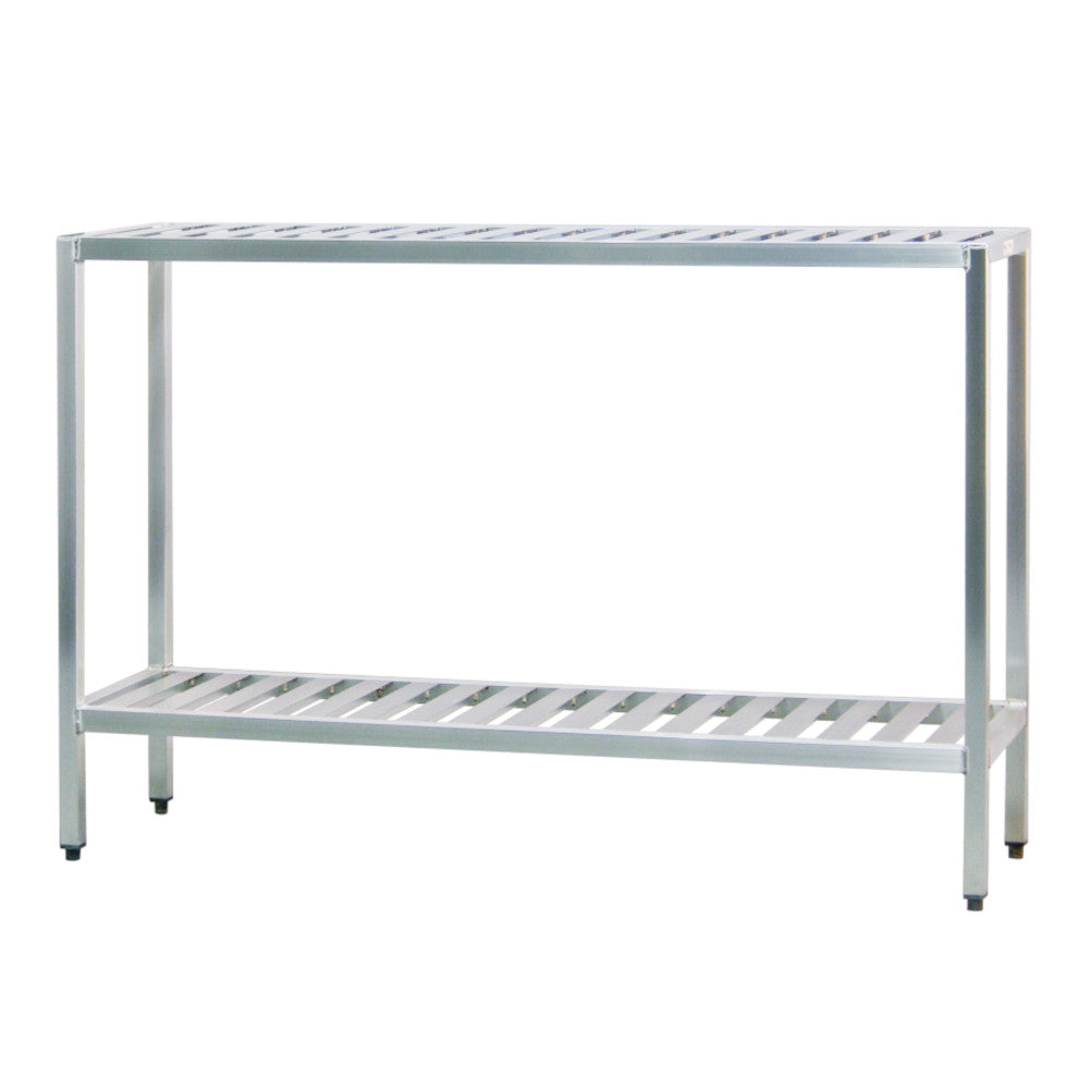 New Age 1030TB Two-Tier 20"D x 48"H x 42"LT-Bar Shelving Unit 1000 lb Capacity