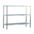 New Age 1042TB 3-Tier 20"D x 60"H x 48"L T-Bar Shelving Unit 1000 lb Capacity
