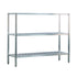 New Age 1043TB  Three-Tier 20"D x 60"H x 60"L T-Bar Shelving Unit 1000 lb Capacity
