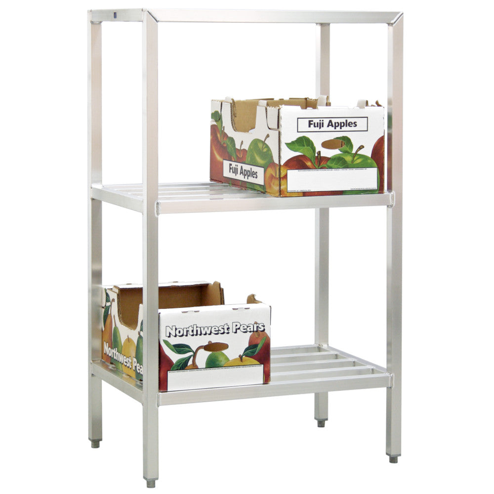 New Age 1045 Three-Tier 24"D x 60"H x 36"L H.D. Shelving Unit 1500 lb Capacity