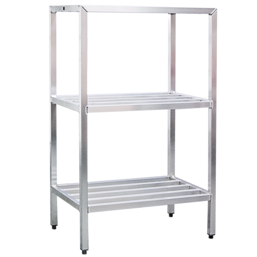 New Age 1047 Three-Tier 24"D x 60"H x 60"L H.D. Shelving Unit 1500 lb Capacity