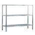 New Age 1048TB 3-Tier 24"D x 60"H x 72"L T-Bar Shelving Unit 1000 lb Capacity