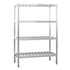 New Age 1061TB 4-Tier 20"D x 72"H x 36"L T-Bar Shelving Unit 1000 lb Capacity