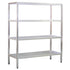 New Age 1065 Four-Tier 24"D x 72"H x 36"L H.D. Shelving Unit with 24" Depth 1500 lb Capacity