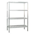 New Age 1067TB 4-Tier 24"D x 72"H x 60"L T-Bar Shelving Unit 1000 lb Capacity