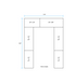 Fermod DOUG10-12 Custom Walk-In Cooler Shelving Kit for 10' x 12' Walk-In