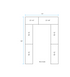 Fermod DOUG10-14 Custom Walk-In Cooler Shelving Kit for 10' x 14' Walk-In