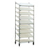 New Age 1139 Mobile Slant Display Rack 28.5”W x 77.25”H x 22”D, 9 Tray Capacity