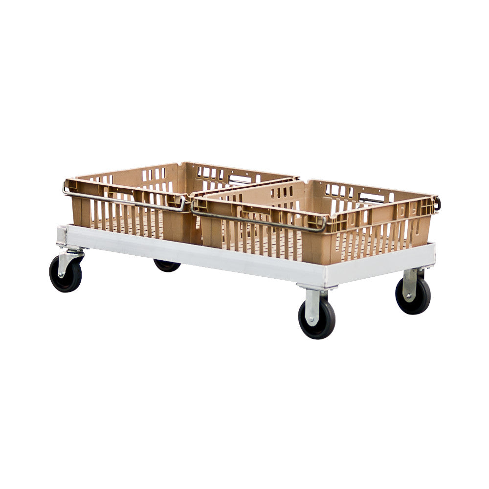 New Age 1172 Double Stack 42-1/2" Open Frame Chilltray Dolly - 1000 lb. Capacity