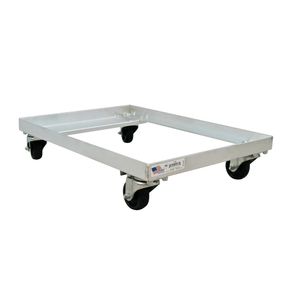 New Age 1195 Aluminum 18" Dough Box Dolly 25.75”W x 2.3125”H x 17.8125”L Trays