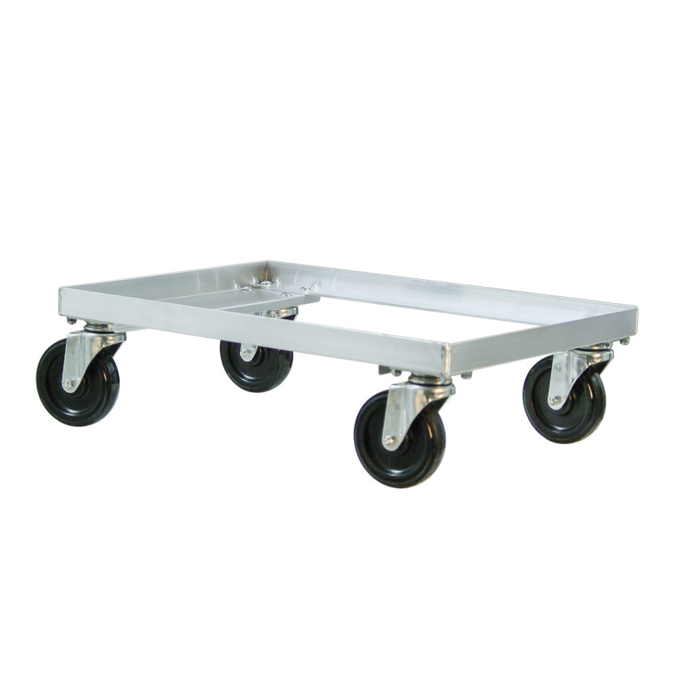 New Age 1196 Aluminum 18" Dough Box Dolly 25.75”W x 2.3125”H x 17.8125”L Trays