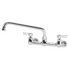 Krowne Metal 12-810L Splash Mount Commercial Faucet with 10" Swing Spout