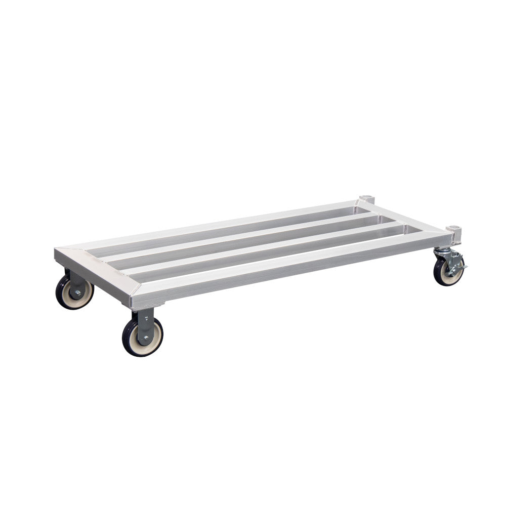 New Age 1212 Mobile 20"D x 8.25"H x 61.75"L Dunnage Rack 1000 lb. Capacity