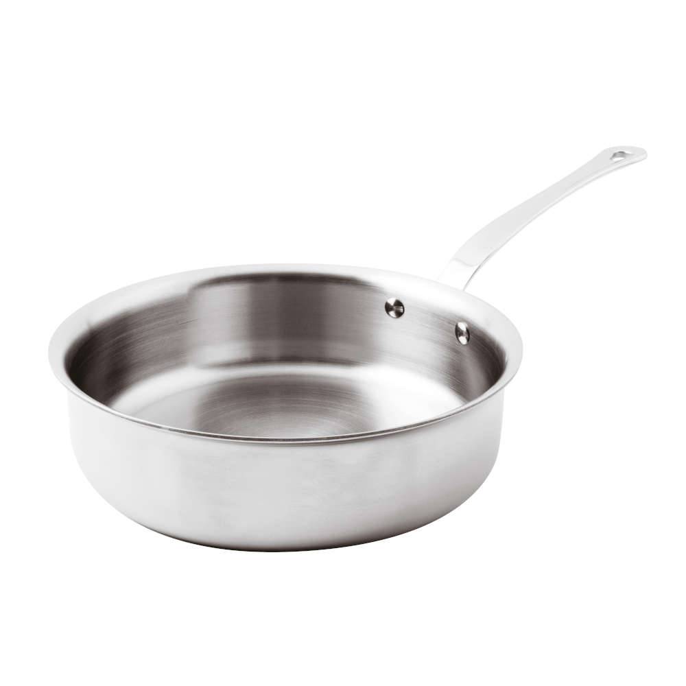 Paderno 12208-24 Series 12200 5-Ply Saute Pan 3-1/8 Quart