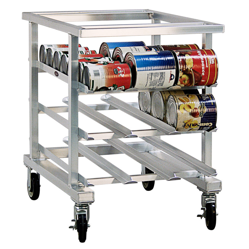 New Age 1236NT Mobile 25" Half-Size Can Storage Rack - Top NOT Included