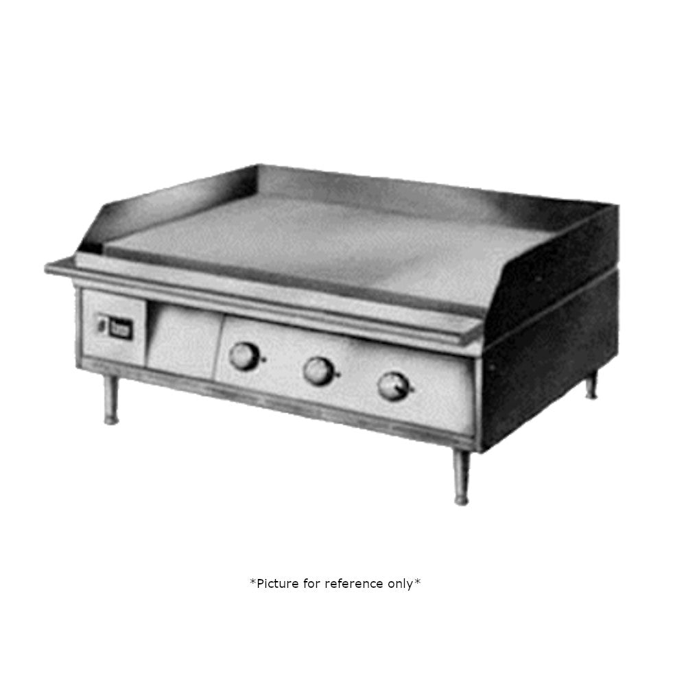 Lang 248TC Countertop Gas LG Series 48" Griddle with Chrome Griddle Plate and Snap-Action Thermostat - 108,000 BTU