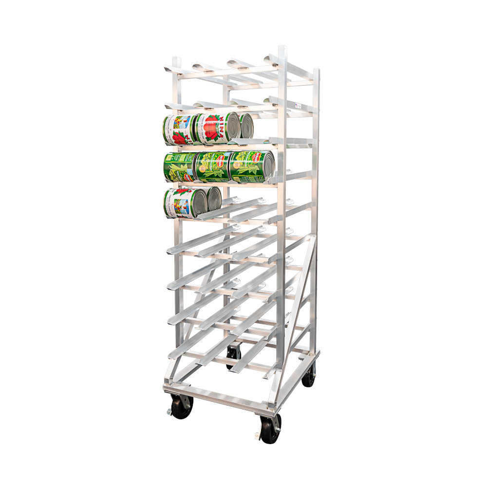 New Age 1250CK 35"L x 25.5"W x 78"H Mobile Can Storage Rack