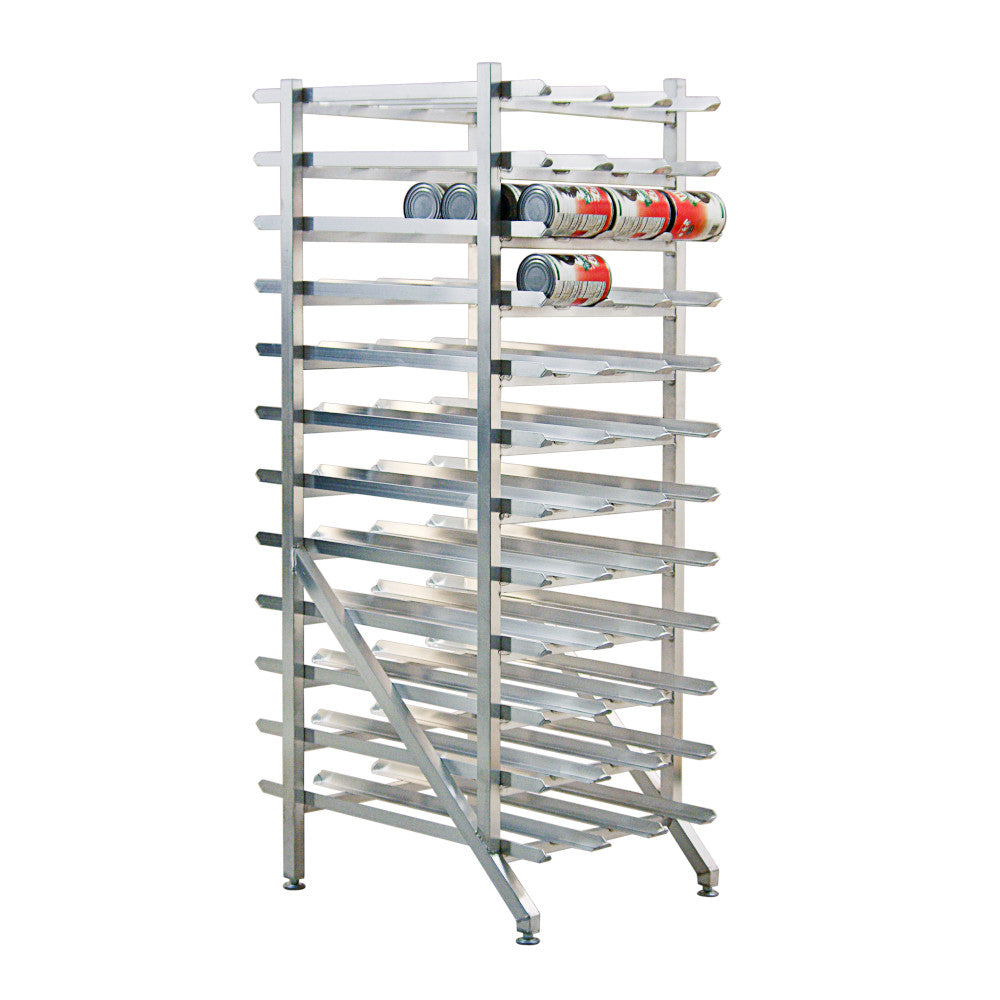 New Age 1254 Stationary 25”W x 73”H x 35”D Can Storage Rack