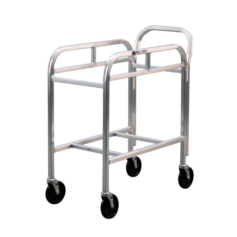 New Age 1266H Lug Dolly 15.5" x 8.75" x 25" with Welded Handle - 2 Lug Capacity