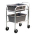 New Age 1266H Lug Dolly 15.5" x 8.75" x 25" with Welded Handle - 2 Lug Capacity