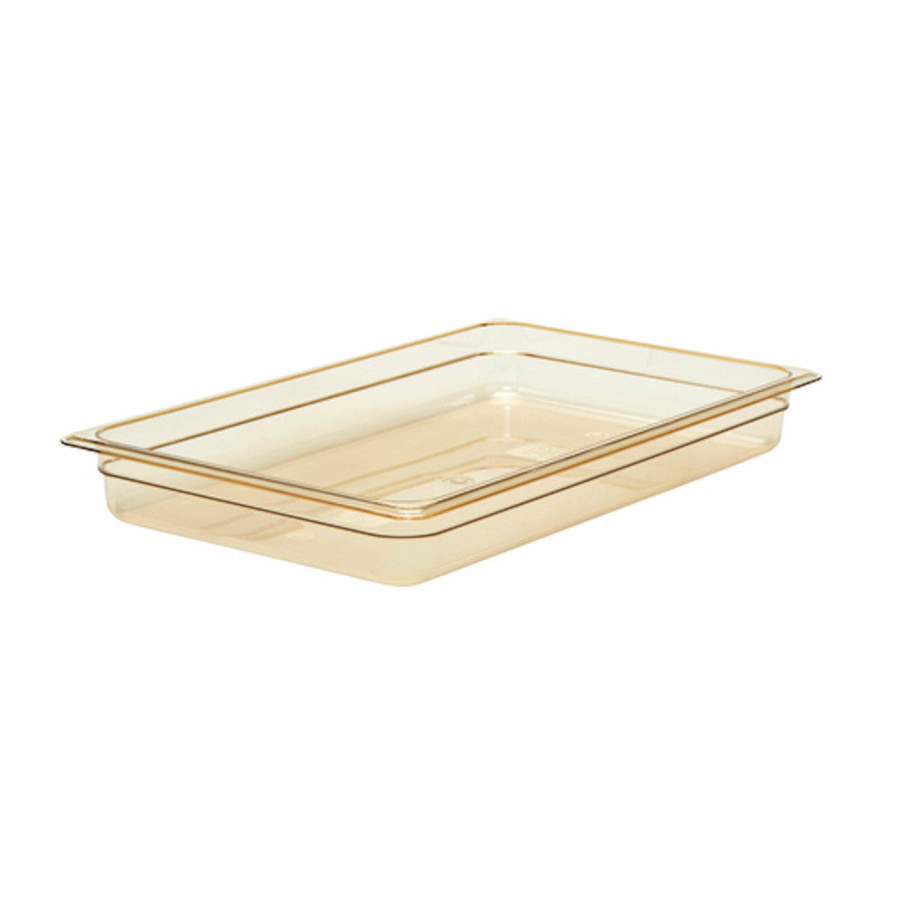 Cambro 12HP150 H-Pan Amber High Heat Full Size Food Pan (6 per case)