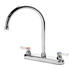 Krowne Metal 13-802L Deck Mount Commercial Faucet with 8-1/2" Gooseneck Spout
