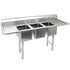Advance Tabco K7-CS-21-EC NSF SINK 3 COMP 10X14 2 DRNBDS