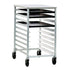 New Age 1311 20.375"W x 38"H x 26"D Mobile Half-Size Bun Pan Rack