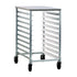 New Age 1311 20.375"W x 38"H x 26"D Mobile Half-Size Bun Pan Rack