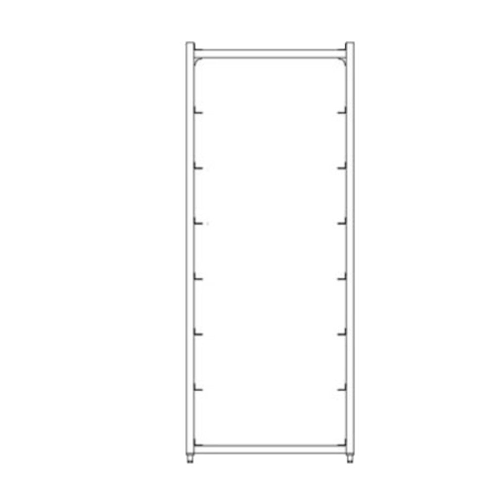 New Age 1315 Stationary Full Height Produce Crisper Rack - 8 Chill Basket Capacity