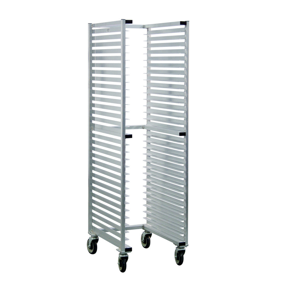 New Age 1330U Mobile Full Height Front Loading "U" Type Nesting Bun Pan Rack