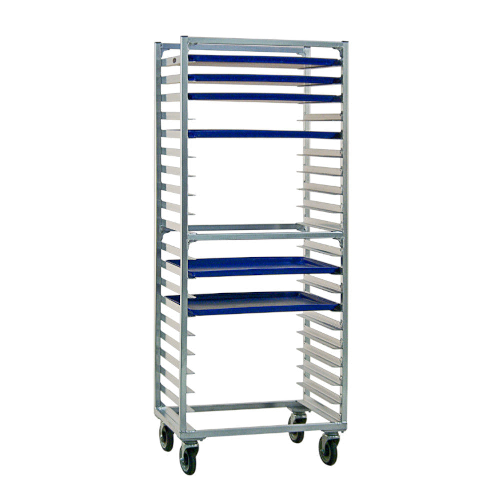 New Age 1331S Mobile Full Height Side Loading Bun Pan Rack - Slides on 3" Centers