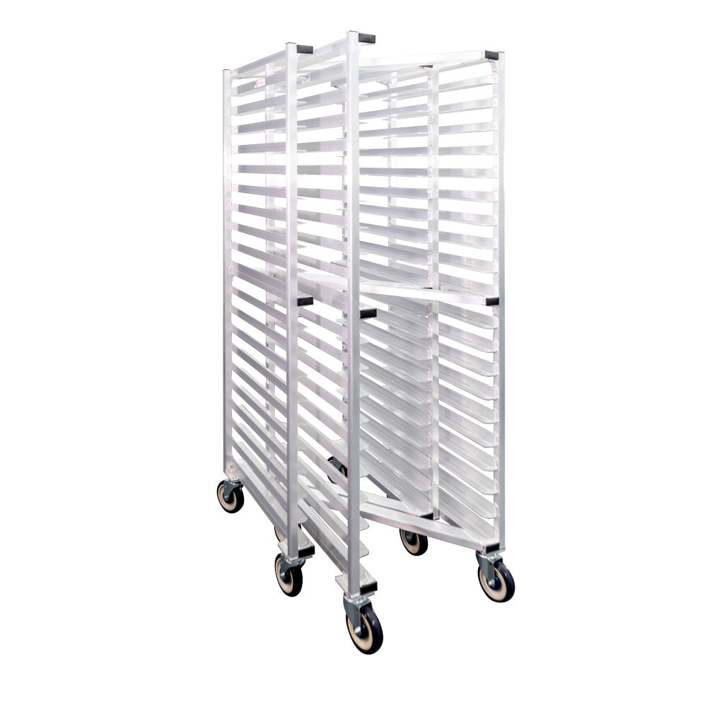 New Age 1331Z Mobile Full Height Open Sides "Z" Type Nesting Bun Pan Rack