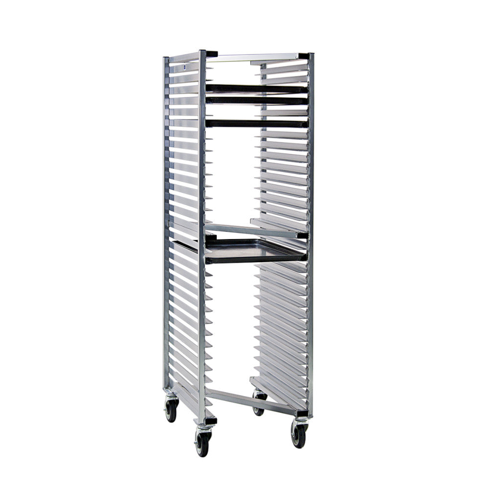 New Age 1331Z Mobile Full Height Open Sides "Z" Type Nesting Bun Pan Rack