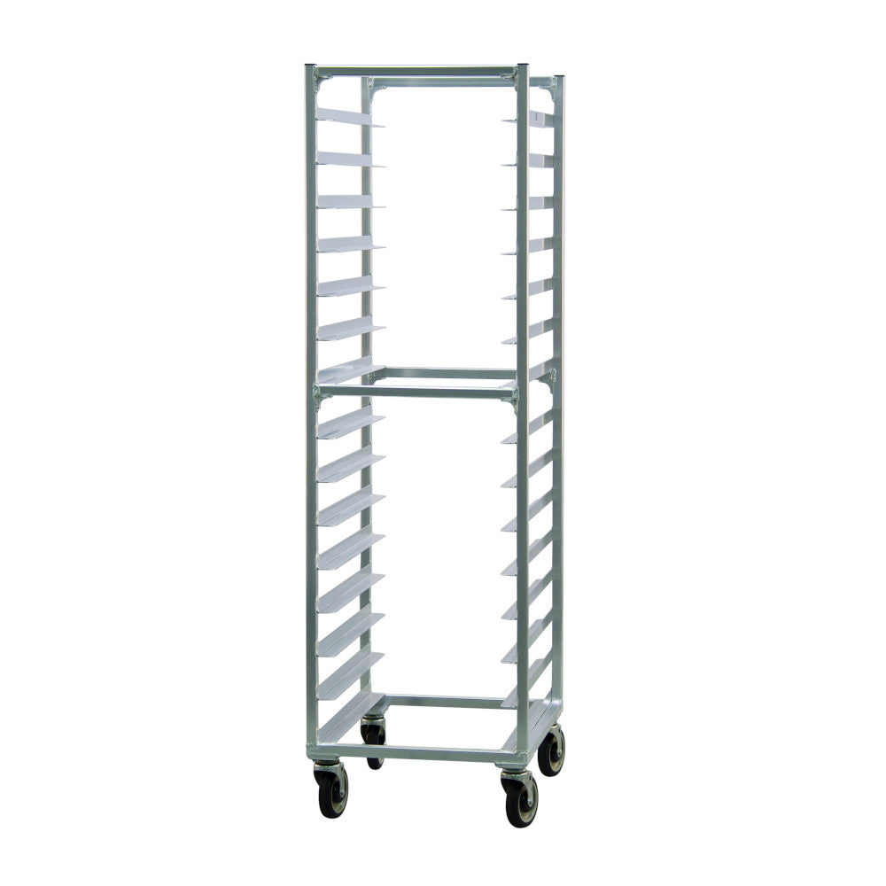 New Age 1332 Mobile Full Height End Loading Bun Pan Rack - Slides on 4" Centers