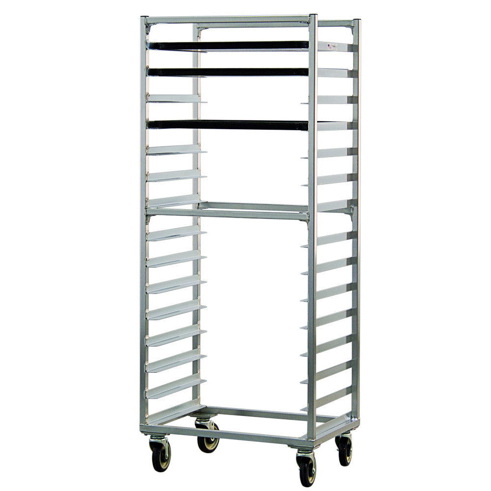 New Age 1332S Mobile Full Height Side Loading Bun Pan Rack Slides on 4" Centers