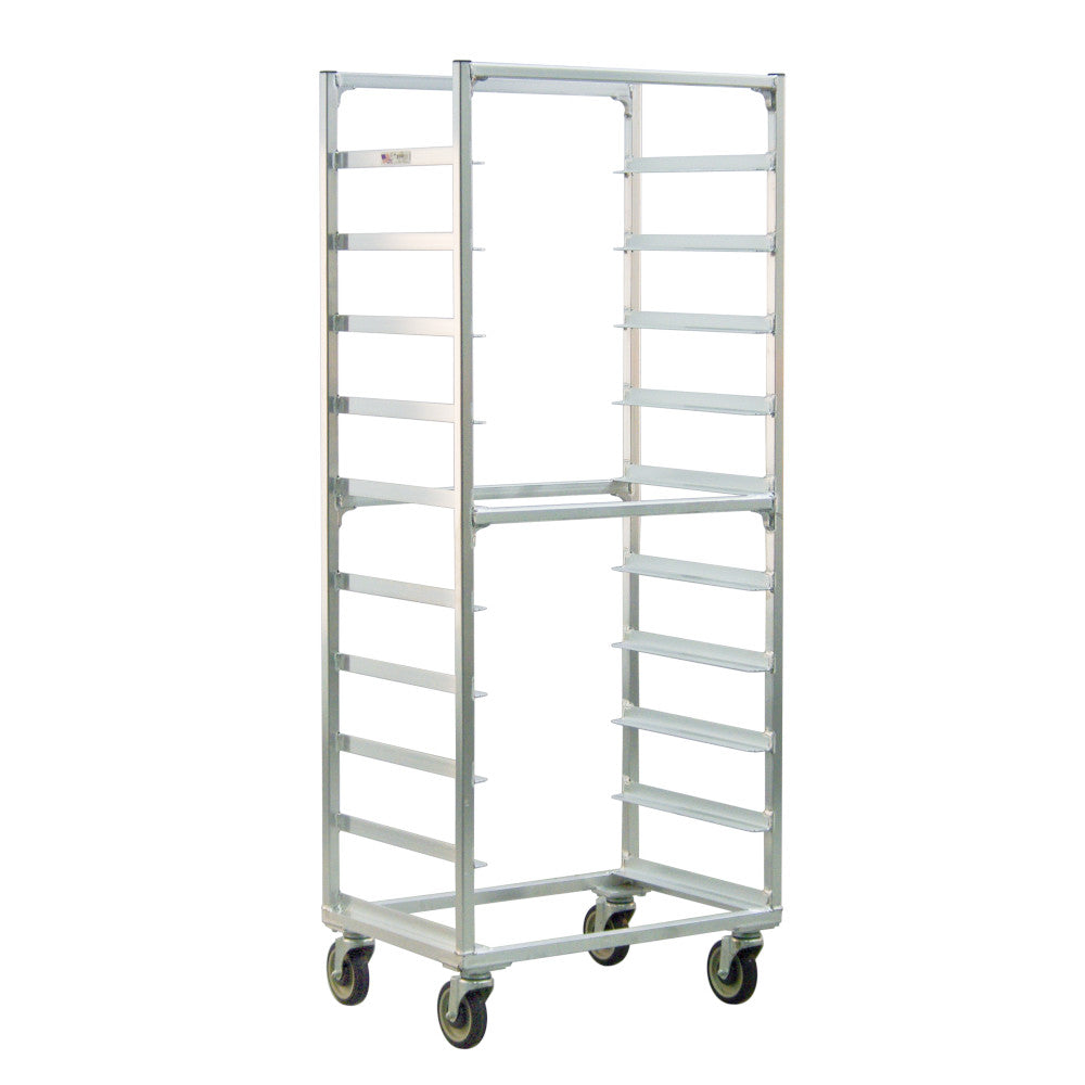 New Age 1334S Mobile Full Height Side Loading Bun Pan Rack Slides on 6" Centers