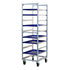 New Age 1334 Mobile Full Height End Loading Bun Pan Rack Slides on 6" Centers