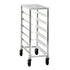 New Age 1340 Mobile Full Height Platter Rack with Slides on 5" Centers