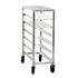 New Age 1340 Mobile Full Height Platter Rack with Slides on 5" Centers