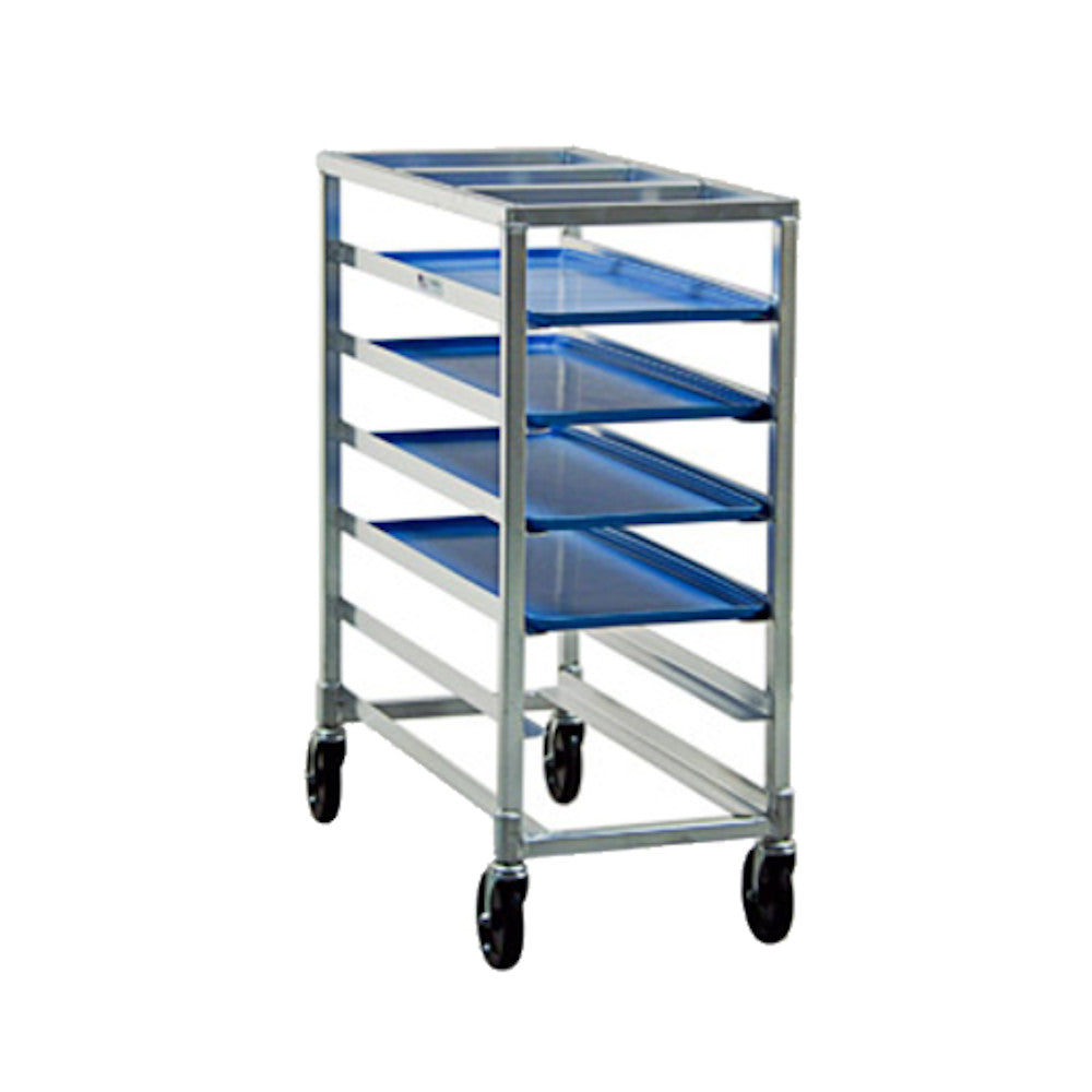 New Age 1346 Mobile Full Height Platter Rack with Slides on 5" Centers