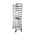 New Age 1347 Mobile Full Height Platter Rack with Slides on 5" Centers