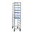 New Age 1348 Mobile Full Height Platter Rack with Slides on 6" Centers