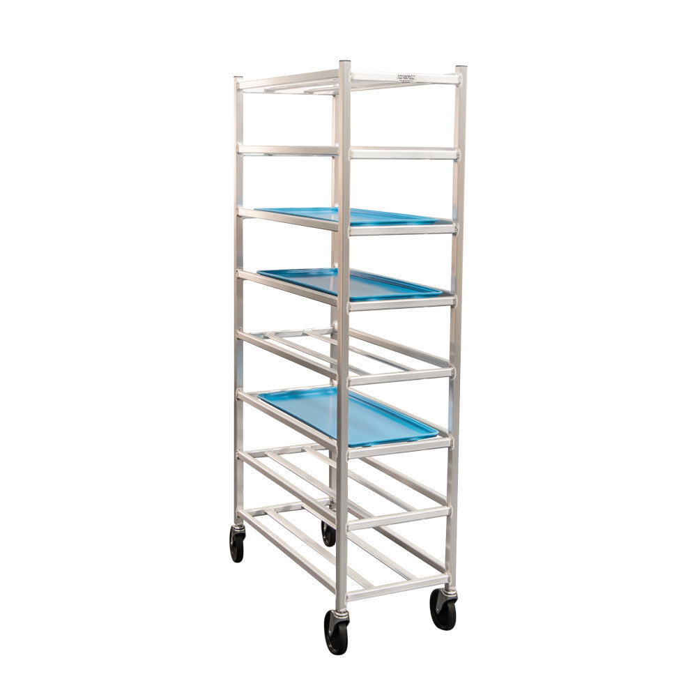 New Age 1355M Mobile 15.5”x 67”x 32”  Universal Platter Rack, 8 Shelves